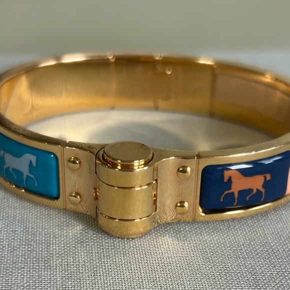 Hermes Enamel Narrow Couvertures Nouvelle Clic Clac - Picture 1 of 14